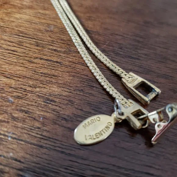 Mario Valentino Vintage Gold Plated Necklace - Picture 6 of 6